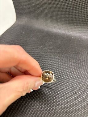 Sterling Silver Smoky Quartz Cocktail Ring - Brown